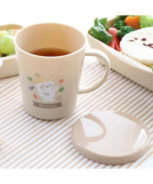 しろたん 蓋つきマグカップ キッチン柄 300mL 日本製 / Mother