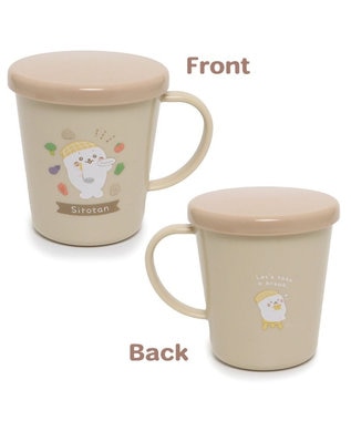 しろたん 蓋つきマグカップ キッチン柄 300mL 日本製 / Mother