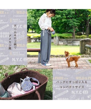 PET PARADISE ペットパラダイス 伸縮リード 《いちご柄 / ロゴ柄 》【小型犬】軽量 ロック式 ロゴ柄