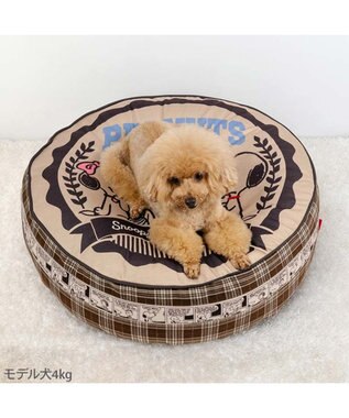PET PARADISE スヌーピー クッション 《ブラザー》 M ブラウン