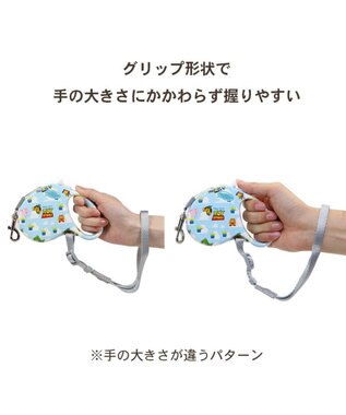 PET PARADISE ディズニー トイ・ストーリー 伸縮リード 《雲柄》 ライトブルー