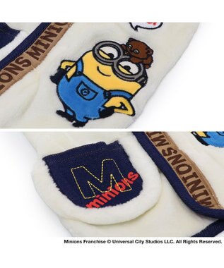 PET PARADISE ミニオン ボブ ワッペン 背中開き ベスト 小型犬 オフホワイト