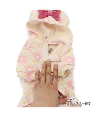 PET PARADISE ディズニー ミニーマウス  お揃いパーカー 花柄 小型犬 ミニーマウス