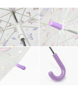 Mother garden マザーガーデン 透明 長傘 子供用 50㎝ 《 ユニコーン / 野いちご 》 ユニコーン