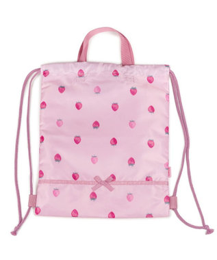 Mother garden マザーガーデン 野いちご お着替え巾着リュック 《レトロストロベリー柄》 レトロストロベリー柄