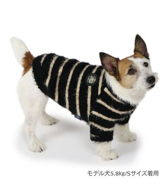 PET PARADISE J.PRESS シャギー風ニット 小型犬 茶系