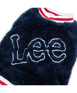 PET PARADISE Lee ボア リブ パンツつなぎ 小型犬 ネイビー×ブラック