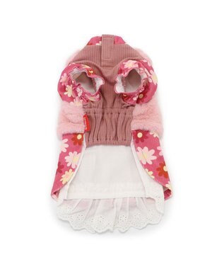 PET PARADISE ディズニー ミニーマウス ワンピース ベスト付き 《花柄 》小型犬 花柄