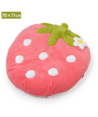 PET PARADISE ネット店限定 ペットパラダイス 苺 クッション 《パステルピンク》 70×71cm 小型犬 パステルピンク