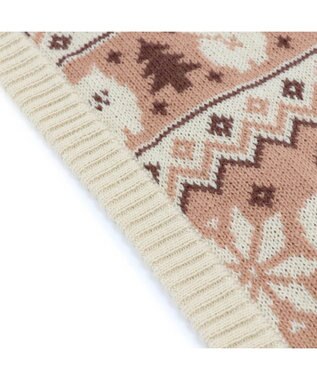 Mother garden マザーガーデン ふわんこ ニット ひざ掛け 70cm×100cm マルチカラー