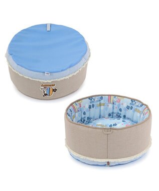 PET PARADISE スヌーピー クールカップ 《サーフ柄》 M ブルー×ベージュ