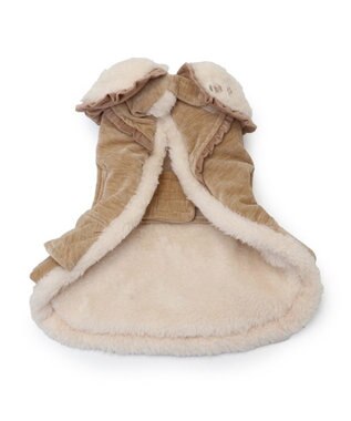 PET PARADISE ペットパラダイス フリルポンチョ 《ブラウン》  超小型犬 小型犬 ブラウン