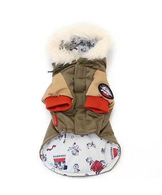 PET PARADISE スヌーピー 遠赤外線 コート 《カーキー》小型犬 カーキ