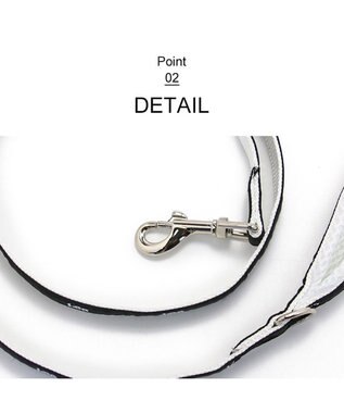 PET PARADISE  Ｌｅｅ 白テープ リード  小型犬 ＳＳ~Ｓ 黒