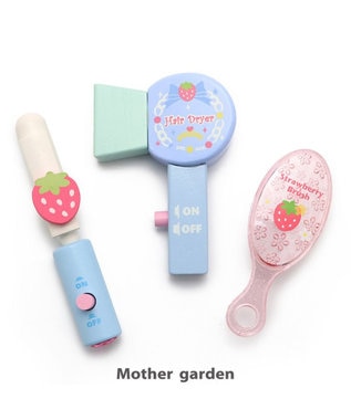 Mother garden マザーガーデン 野いちごままごと ドライヤー3点セット 《ブルー》 水色