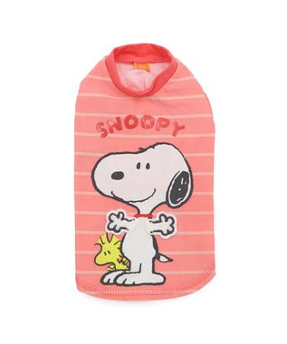 PET PARADISE スヌーピー パタパタ Ｔシャツ 接触冷感 小型犬 サーモンピンク
