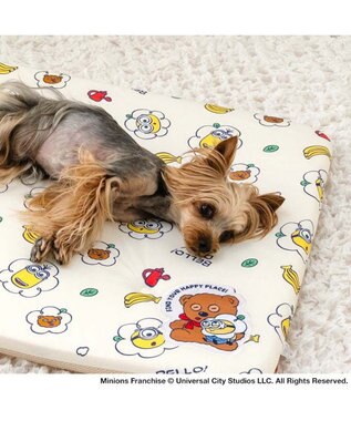 PET PARADISE ミニオン もちっと クール マット ホワイト×イエロー