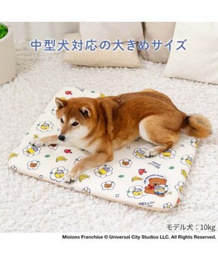 PET PARADISE ミニオン もちっと クール マット ホワイト×イエロー