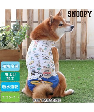 スヌーピー サーフ柄 エコメイド タンクトップ 【中型犬】【大型犬 ...