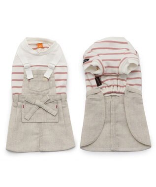 PET PARADISE 犬の服 犬 スカート つなぎ 【小型犬】 ナチュラル エプロン -