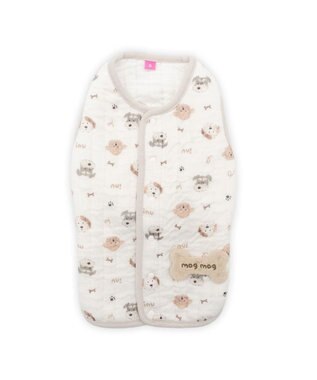 PET PARADISE ペットパラダイス ふわりと キルトベスト 《いぬ柄》 超小型犬 小型犬 ホワイト