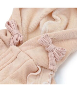 PET PARADISE ペットパラダイス フリルダブルフェイスパーカー 中型犬 ピンク