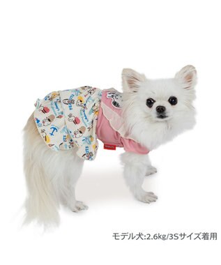 PET PARADISE スヌーピー エコメイド ワンピース 《アイス柄》 小型犬 ピンク