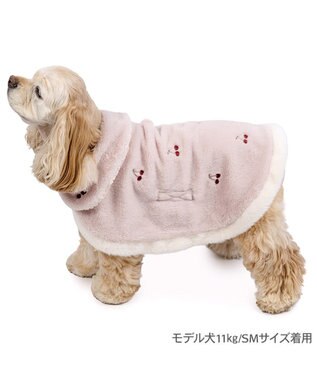 PET PARADISE ペットパラダイス チェリー ポンチョ 《ピンク》 中型犬 大型犬 ピンク