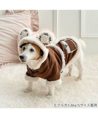 PET PARADISE ディズニー ミッキーマウス カントリーコート 小型犬 ブラウン
