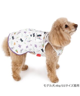 PET PARADISE リサとガスパール エコメイド ワンピース 《ボタニカル》 小型犬 ホワイト