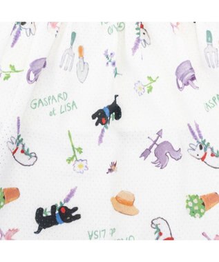 PET PARADISE リサとガスパール エコメイド ワンピース 《ボタニカル》 小型犬 ホワイト