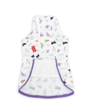 PET PARADISE リサとガスパール エコメイド ワンピース 《ボタニカル》 小型犬 ホワイト