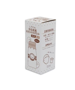 Mother garden しろたん 牛乳瓶風ステンレスボトル 《しろたん印》 ホワイト