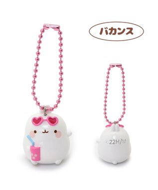 Mother garden マザーガーデン MOLANG モラン お座り ミニキーホルダー 《モラン / リボン / バカンス / ケーキ / ピウピ》 プチキーホルダー バカンス