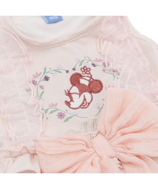 PET PARADISE ディズニー ミニーマウス リボン クール ロンパース 小型犬 ライトピンク