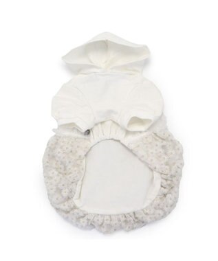 PET PARADISE ペットパラダイス ドッキングパーカー 《ホワイト》 小型犬 ホワイト