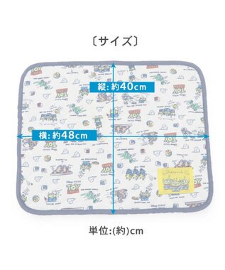 PET PARADISE ディズニー トイ・ストーリー エイリアン柄 柔らか クールマット (48×40cm) 紺(ネイビー・インディゴ)