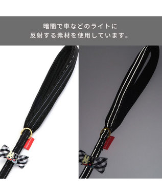 PET PARADISE リサとガスパール おしゃれ反射 リード 《ギンガムチェック 》4S~3S 無彩色