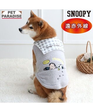 PET PARADISE スヌーピー 遠赤外線 ライナス セーラーニット 中型犬