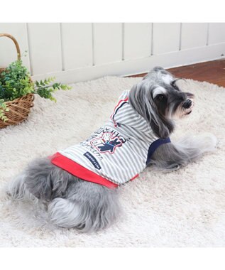 PET PARADISE リサとガスパール パーカー 《親友 ボーダー柄》【小型犬】 マルチカラー