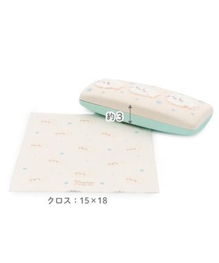 Mother garden しろたん クロス付 サガラ刺繍 眼鏡ケース 《しろたん》 単品 しろたん