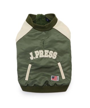 PET PARADISE J.PRESS ミリタリー スタジャン 中型犬 大型犬 カーキ