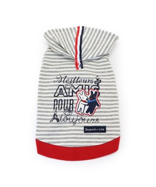 PET PARADISE リサとガスパール パーカー 《親友 ボーダー柄》【小型犬】 マルチカラー