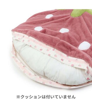 PET PARADISE ネット店限定 くすみ苺 クッション 替えカバー (90×92㎝用) ピンク