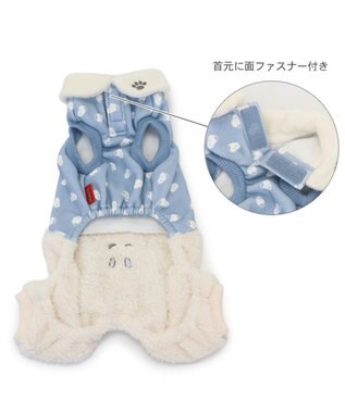 PET PARADISE スヌーピー ボア パンツ 《顔》 小型犬 水色