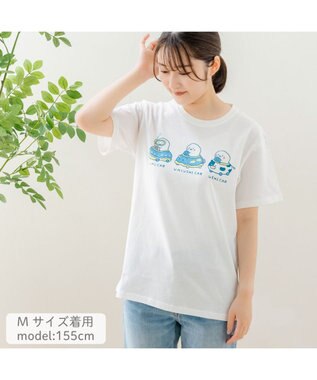 Mother garden しろたん 半袖 Ｔシャツ 《ウミウシ＆イカー》 ユニセックス ホワイト