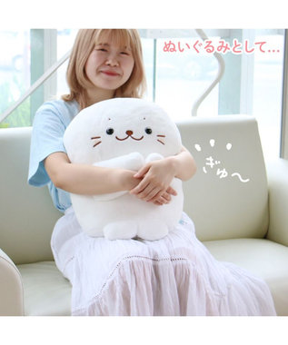 しろたん デスクワークワクッション 38cm / Mother garden