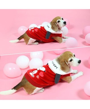 PET PARADISE スヌーピー 襟耳付きベスト 《ラブ》 中型犬 赤