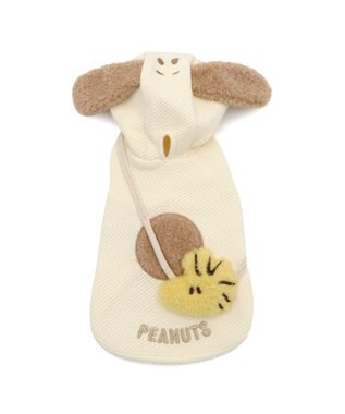 PET PARADISE スヌーピー なかよし パーカー 小型犬 オフホワイト
