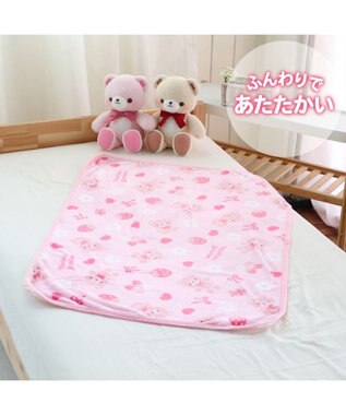 Mother garden マザーガーデン くまちゃん柄 あったか ひざ掛け 70×100cm -